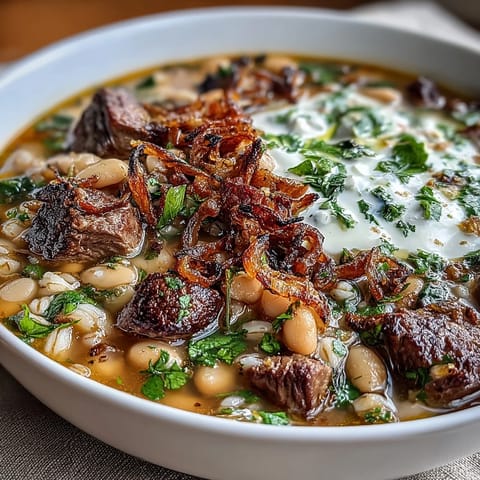 Hearty Persian Beef Barley Soup