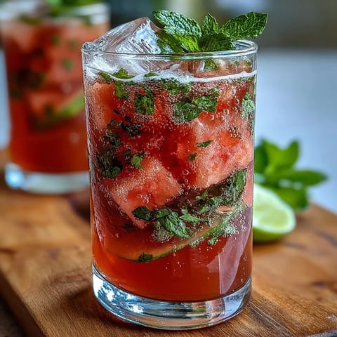 Watermelon Mint Vodka Spritz