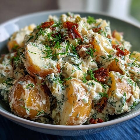 Southern-style Juneteenth Potato Salad, a tangy mustard dressing, ideal for gatherings.