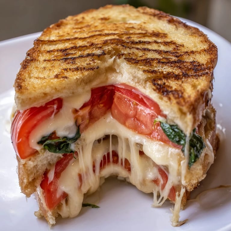 Caprese Grilled Cheese Dippers served warm with golden crusts, ready to dip into tangy Italian marinara sauce.