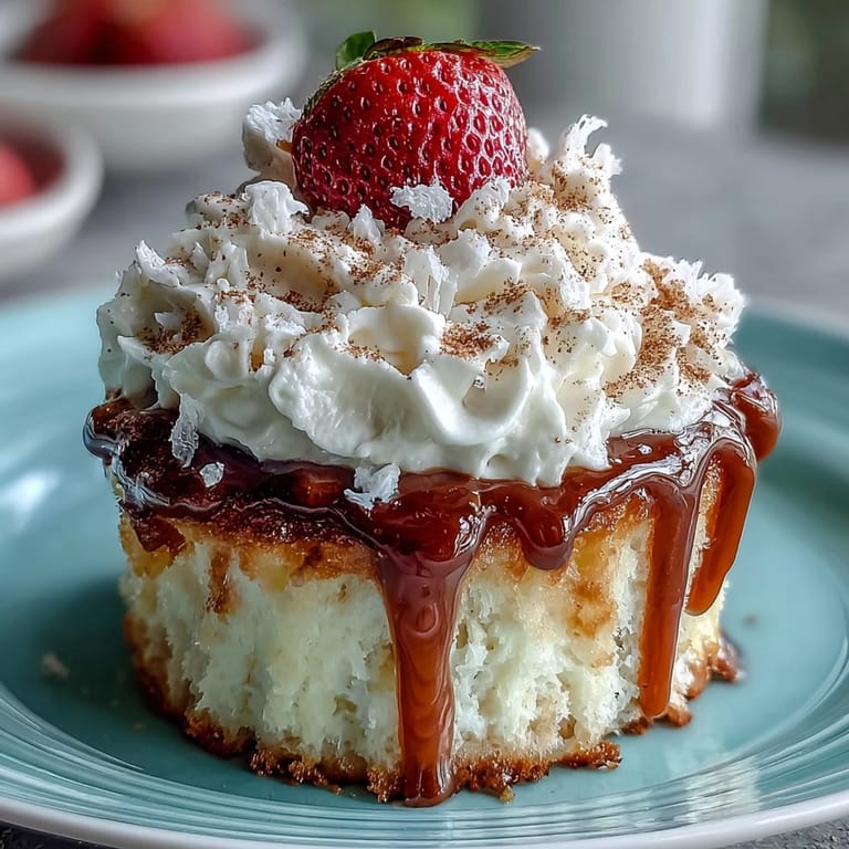 Moist cupcakes drenched in a blend of three milks, crowned with vanilla whipped cream and cinnamon.