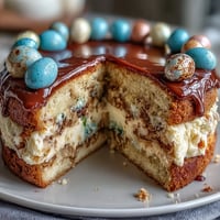 Simple Graduation Cake: Two-Tier with Balloon Toppers, elegantly frosted in creamy vanilla buttercream, features festive balloon decorations and vibrant edible confetti for a celebratory centerpiece.
